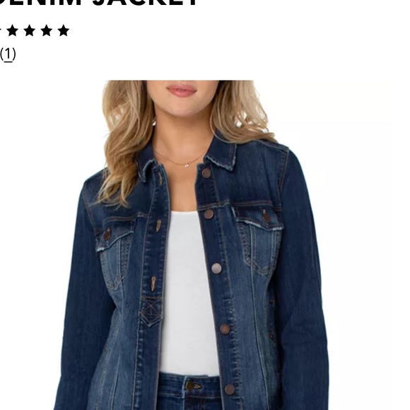 Liverpool Jackets & Blazers - Liverpool Dark Blue Jean Jacket size medium